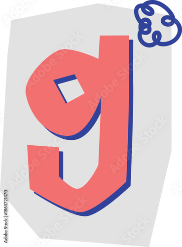 Cute Cutout Letter G Design