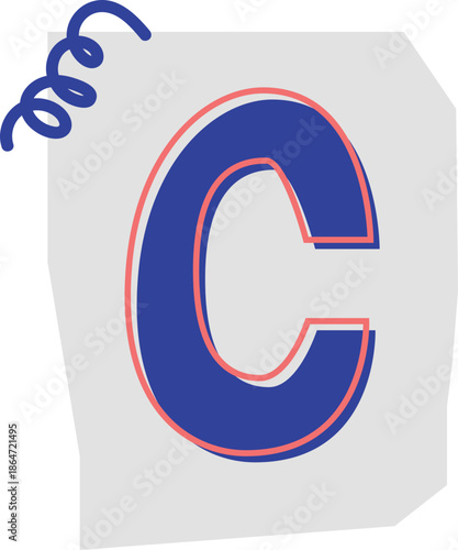Cute Cutout Letter C Design