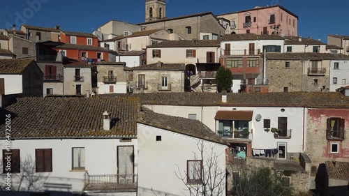 The landscape of Fossalto, a small town in Molise, Italy.