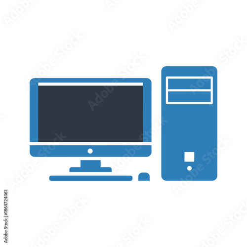 Desktop Computer Illustration