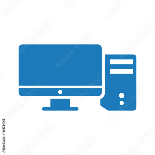 Desktop Computer Illustration