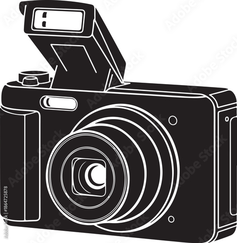 Camera Equipment Silhouette Vector Set
