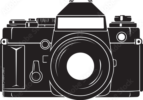 Camera Equipment Silhouette Vector Set