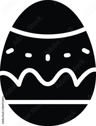black and white easter egg with ribbon, Easter Sunday, easter events, april months events
