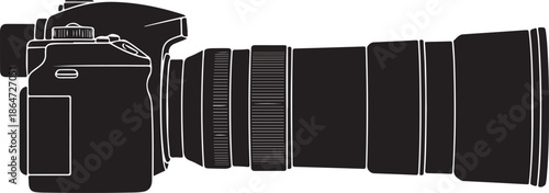 Camera Equipment Silhouette Vector Set
