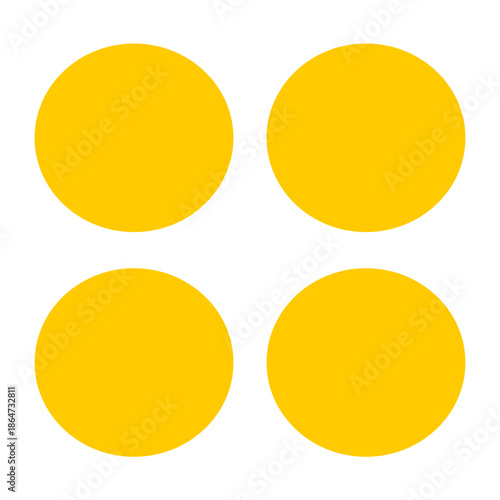 set of round buttons