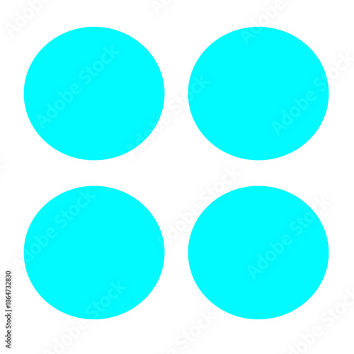 set of round buttons