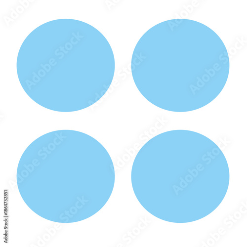 set of round buttons