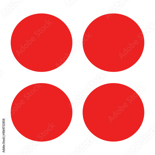 set of round buttons