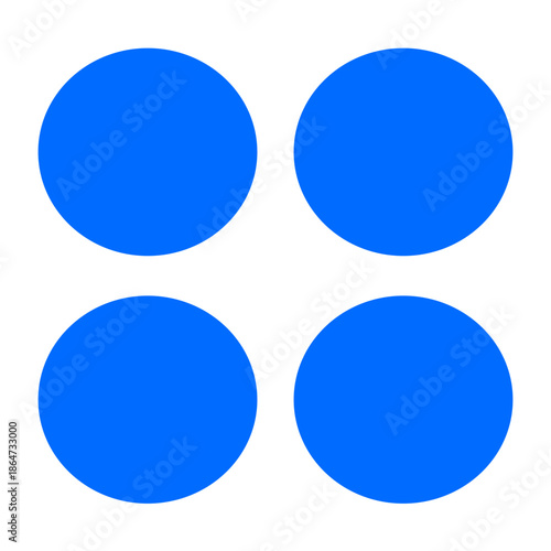 set of round buttons