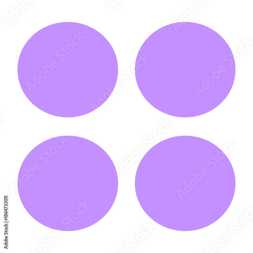 set of round buttons