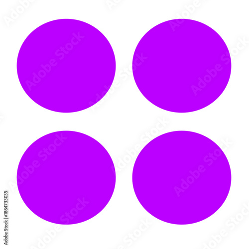 set of round buttons