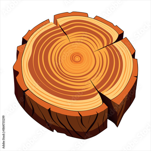 Wood,Realistic Tree Trunk Cross Section with Natural Wood Rings Vector,Wood Log Cross Section Texture,Natural Tree Rings Wooden Background,Natural Tree Rings Wood Texture,