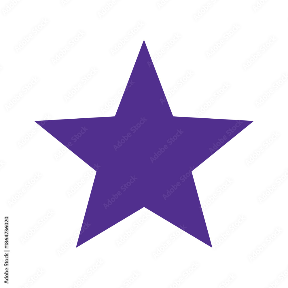 Obraz premium Purple Star Vector Illustration