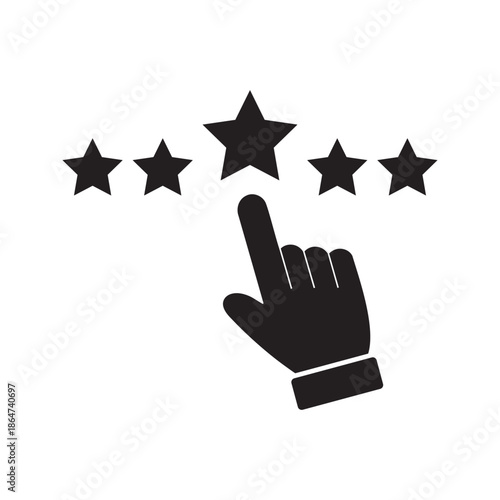 User feedback glyph icons with ratings, messages, and reactions