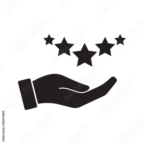 User feedback glyph icons with ratings, messages, and reactions