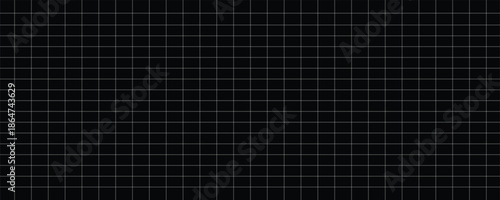 grid square graph line full page on black paper background, paper grid square graph line texture of note book blank, grid line on paper black color, empty squared grid graph for architecture design.