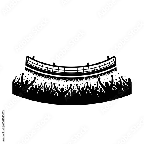 Crowd of People at Concert Stadium.