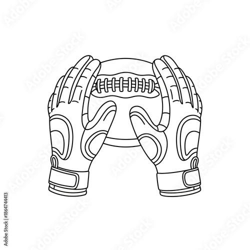 American Football Protective Pads for Players.