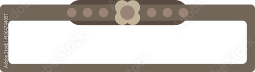 꽃 문양 사각 프레임