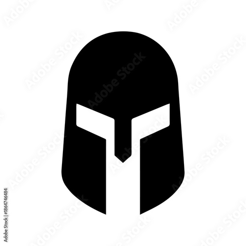 Helmet icon vector. Knight's helmet Illustration sign. Medieval helmet symbol. Armor logo.