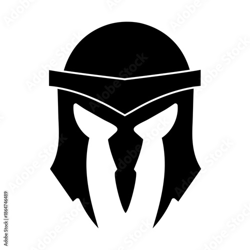 Helmet icon vector. Knight's helmet Illustration sign. Medieval helmet symbol. Armor logo.