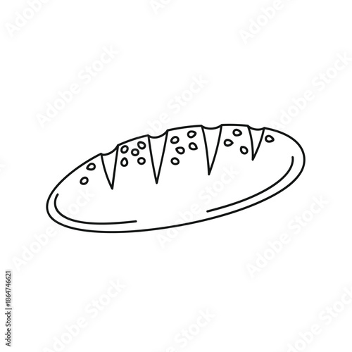 Delicious sliced pizza on a plate, perfect for food illustration
