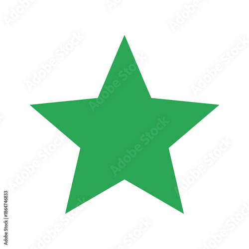 Green Star Vector Illustration
