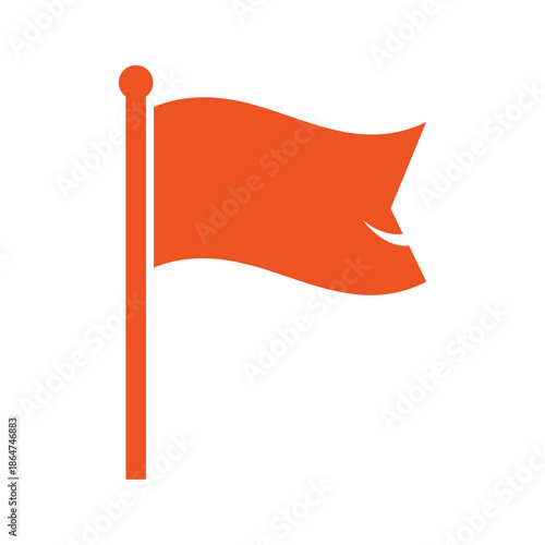 Orange Flag Illustration