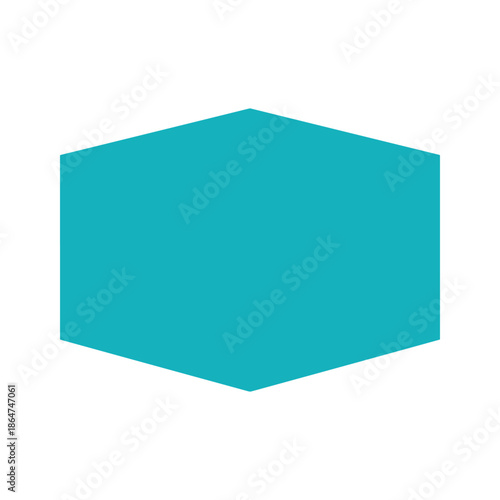 Teal Hexagon Icon