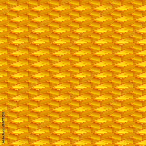 Gold bar background seamless pattern