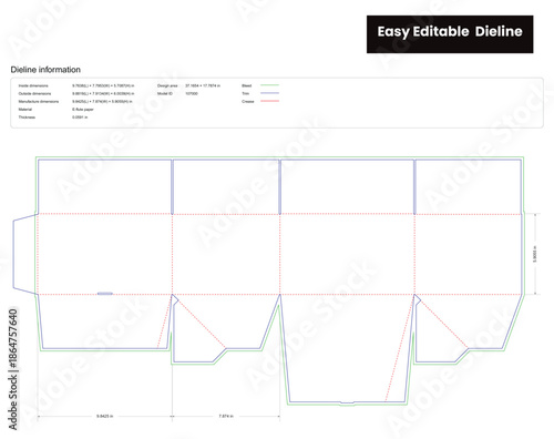 regular slotted container with auto lock bottom dieline template box dieline die lines packaging custom dieline  box cardboard box dieline pizza box dieline printable product packaging layout,