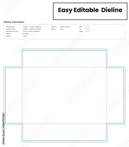 regular corrugated box without flaps dieline template box dieline die lines packaging custom dieline  box cardboard box dieline pizza box dieline printable product packaging layout,