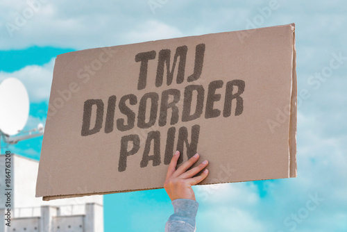 Slika na platnu "TMJ Disorder Pain" Joint dysfunction causes jaw discomfort