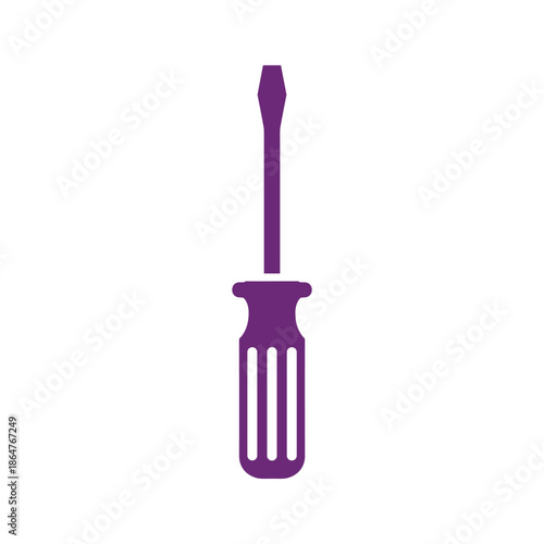 Purple Screwdriver Illustration