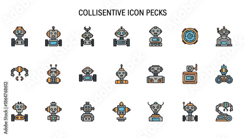 Collisentive Icon Packs Robot Icons Collection.