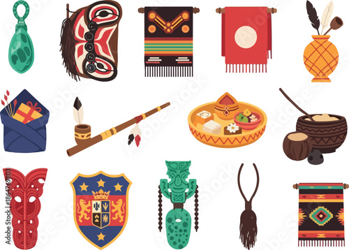 Collection of Native and Traditional Objects, Arts, and Craft