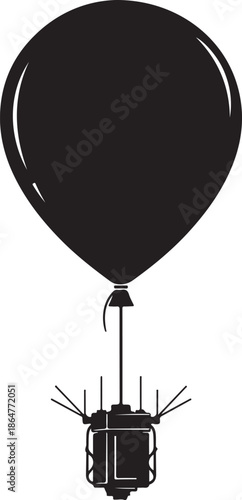 Stratospheric Balloon with Scientific Instrument Payload Icon