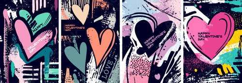 Vivid city romance, Expressive collage showcasing vibrant city romance and passionate art, Striking and lively art composition blending modern city life with romantic themes