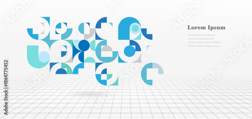 幾何学 抽象 サークル 建築 グリッド パターン 背景