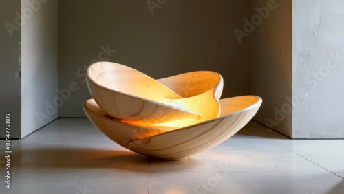 Minimalist style luminous art seat decoration