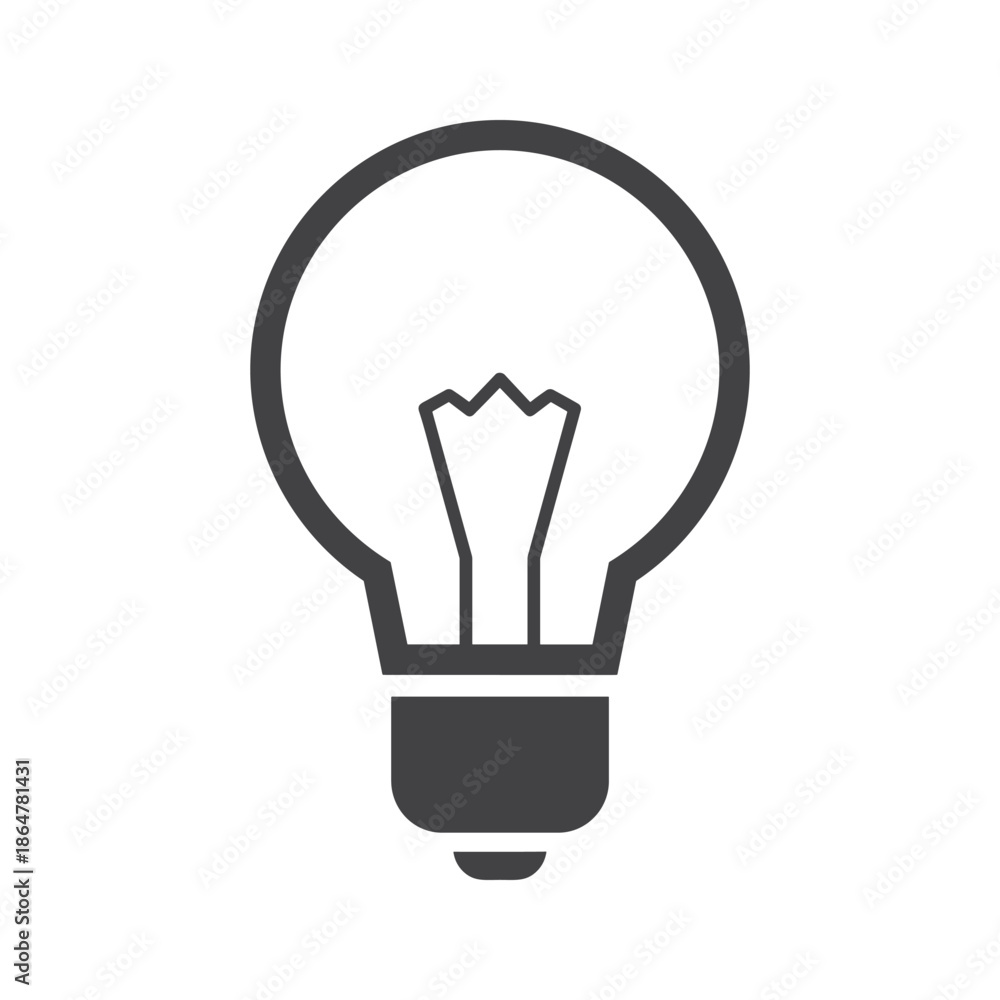 Obraz premium Light Bulb Vector Icon