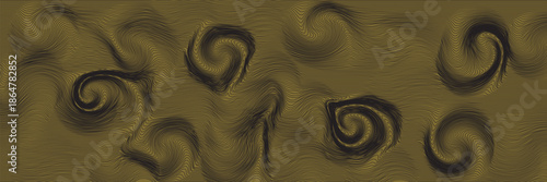 Illustration unusual drawing interesting abstract brown-yellow background vector eps10,