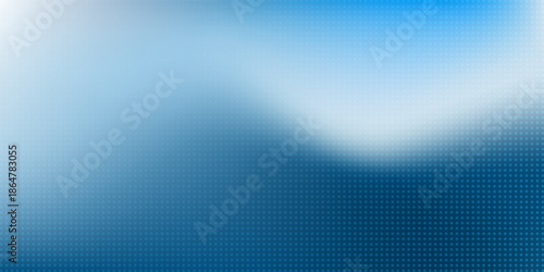 Blurry abstract background with a soft gradient blending deep blue into white and dotted pattern. Minimalist and modern design, ideal for presentations, banners or digital user interfaces.