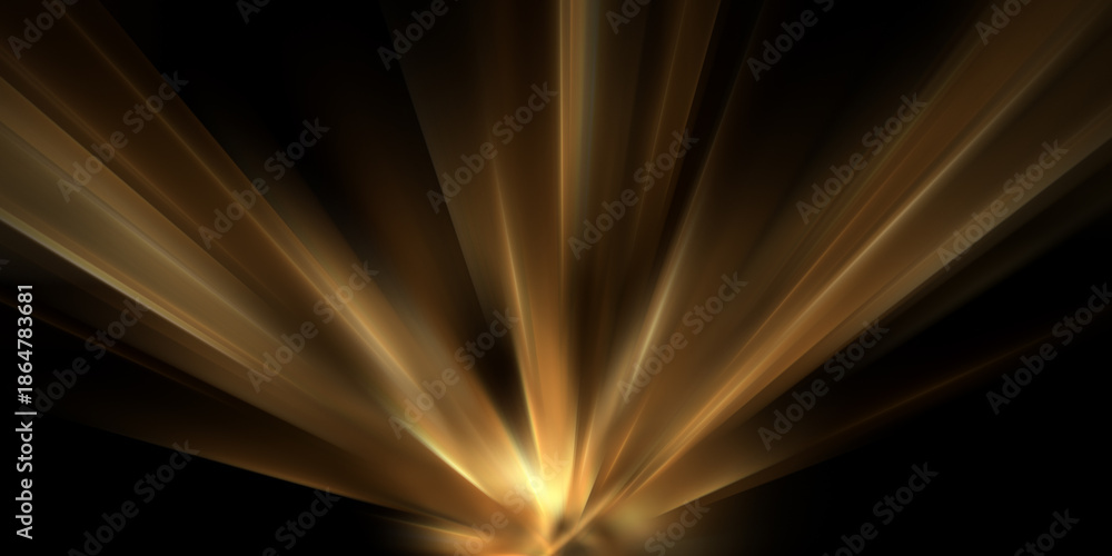 Obraz premium Golden sunlight overlays abstract backdrop