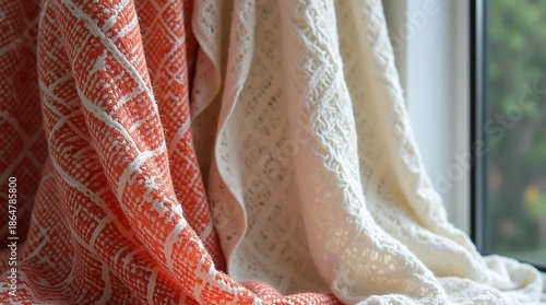 Organic Draping: An ultra-detailed 8K image focusing on the texture and weight of cloth over a hidden void.