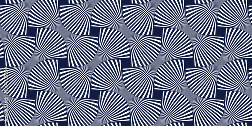 Weaving seamless pattern, traditional wicker lacing handcraft endless abstract background, geometric line weave wallpaper.