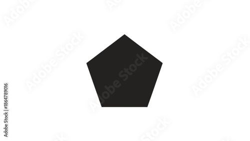 Black pentagon shape