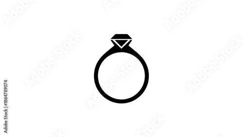 Elegant diamond engagement ring