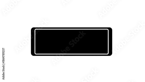 Minimalist black rectangle